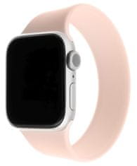 FIXED elastična jedna silikonska traka Silicone Strap za Apple Watch 42 / 44mm, veličina XS FIXESST-434-XS-PI, ružičasta