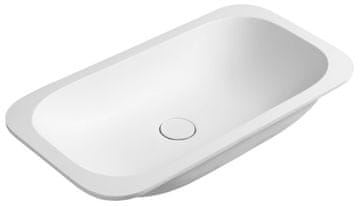 SAPHO IMPALA umivaonik za ispod ploče, Rockstone, 67,2x35,5cm, bijela mat