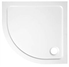 AQUALINE AQUALINE TECMI Tuš kada od livenog mramora, polukrug, 90x90cm, bijela