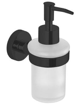 SAPHO AQUALINE SAMBA Dozator Sapuna 150ml, bijelo staklo, mat crna