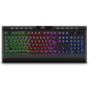 Havit Gamenote KB487L RGB gaming tipkovnica, crno