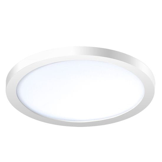 AZZARDO Slim 15 Round LED stropna svjetiljka, 12 W, ugradbena, okrugla, bijela