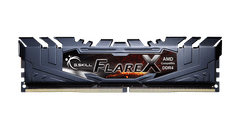 G.Skill Flare X memorija, 16 GB Kit (2x 8 GB), DDR4, 3200 MHz, CL16, 1,35V, XMP 2.0 (F4-3200C16D-16GFX)