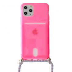 Summer maskica s vezicom za iPhone 12/12 Pro, pink