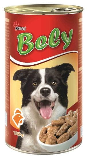 Akinu pseće konzerve Bely, 6 x 1250 g