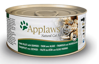 Applaws mokra hrana za mačke, tuna i morske alge, 2 x 70 g