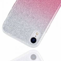 Maskica Bling 2u1 za Xiaomi Mi 11, silikonska, sa šljokicama, srebrno roza