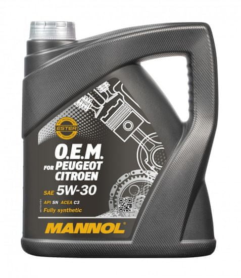 Mannol motorno ulje O.E.M za Peugeot Citroen 5W-30 (DPF), 4 l