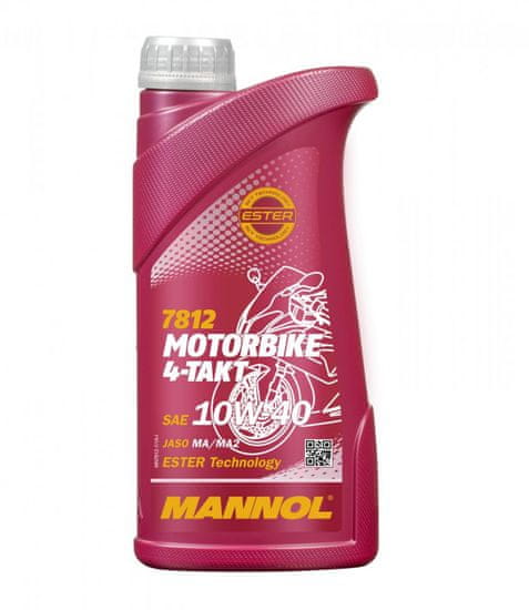 Mannol motorno ulje 4-Takt Motorbike 10W-40, 1 l