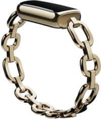 Fitbit Luxe specijalno izdanje Gorjana Juwelery Band fitness narukvice, rozo/zlatna (FB422GLPK)