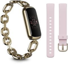 Fitbit Luxe specijalno izdanje Gorjana Juwelery Band fitness narukvice, rozo/zlatna (FB422GLPK)