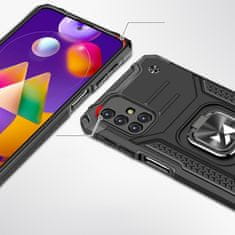 MG Ring Armor maska za Samsung Galaxy M31s, ružičasta