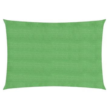 Vidaxl Jedro za zaštitu od sunca 160 g/m² svjetlozeleno 2,5 x 4 m HDPE