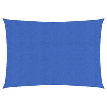 Vidaxl Jedro za zaštitu od sunca 160 g/m² plavo 2 x 4,5 m HDPE