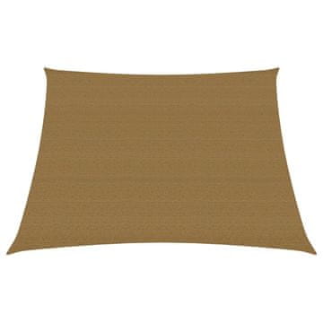 Vidaxl Jedro za zaštitu od sunca 160 g/m² smeđe-sivo 3/4 x 2 m HDPE