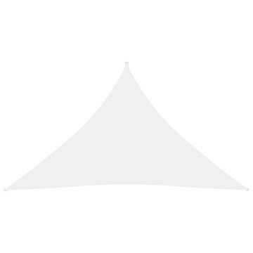 Vidaxl Jedro protiv sunca od tkanine trokutasto 4x4x5,8 m bijelo