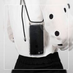 Storm Silikonska maskica s kabelom za iPhone 7 / 8 / SE 2020, crna