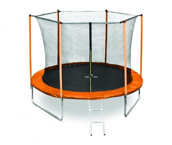 Legoni Fun trampolin, sa zaštitnom mrežom i ljestvama, 305 cm, narančasta