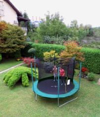 Legoni Fun trampolin, sa zaštitnom mrežom i ljestvama, 244 cm, tamno zeleni