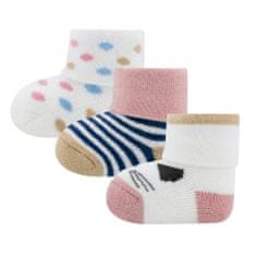 EWERS 205241 dječje čarape za bebe, 3 para, raznobojne