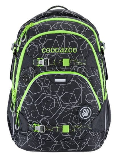 CoocaZoo školska torba ScaleRale, Laserreflect Solar-Green, certifikat AGR