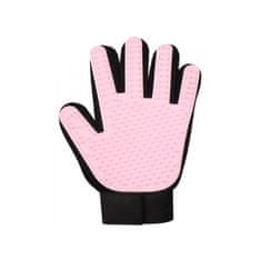Merco rukavica za uklanjanje dlaka, guma, crno-ružičasta