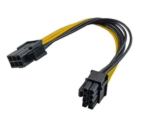 Akyga AK-CA-07 adapter s kablom PCI-E 6 in 8 pin (m, ž)
