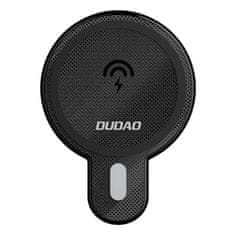 DUDAO Magnetic držač mobitela za auto sa bežičnim punjačem 15 W, crno