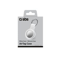 SBS Apple AirTag privjesak za ključeve, silikonski, bijeli