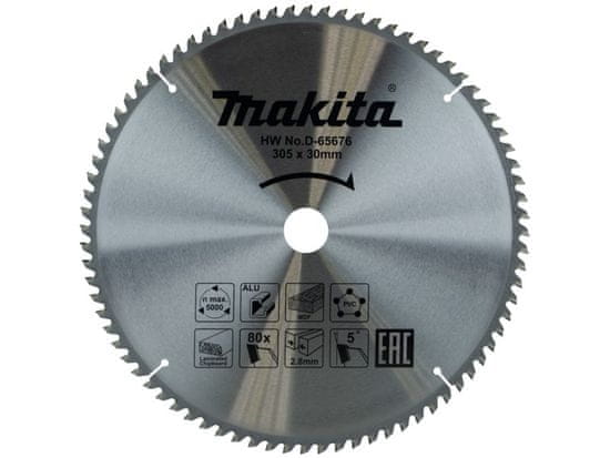 Makita D-65676 list pile TCT, 305 x 30 mm, 80T