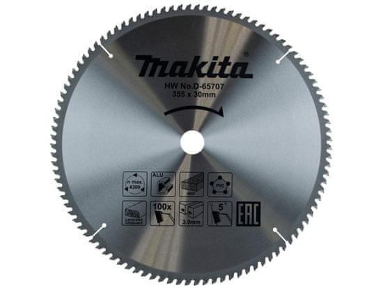 Makita D-65707 list pile TCT, 355 x 30 mm, 100T