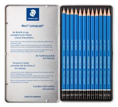 Staedtler Lumograph olovke, 12/1, metalna kutija
