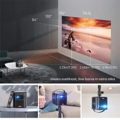 Byintek UFO U70 PRO prijenosni mini 3D LED DLP projektor, Android, Wifi, 2 GB/32 GB
