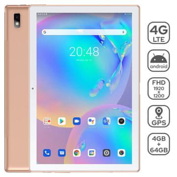 Blackview Tab 9 tablet, 10.1, 4G/LTE, 4 GB/64 GB, Android 10, zlatni