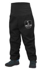 Unuo dječje softshell mališane hlače s flisomSLIM, 86/92, crne
