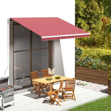 Vidaxl Zamjenska tkanina za tendu bordo 3,5 x 2,5 m