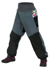 Unuo djevojke softshell hlače s runom Metricon, 98/104, crne