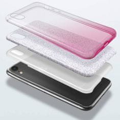 Bling silikonska maska sa šljokicama 2u1 za Samsung Galaxy A32 A326 5G, srebrno ružičasta