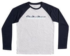 Quiksilver majica za dječake Primary colours ls youth EQBZT04380-SGRH, 14, siva