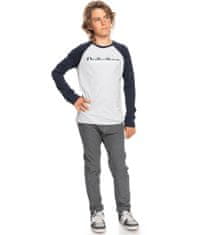 Quiksilver majica za dječake Primary colours ls youth EQBZT04380-SGRH, 14, siva