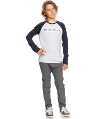 Quiksilver majica za dječake Primary colours ls youth EQBZT04380-SGRH, 14, siva