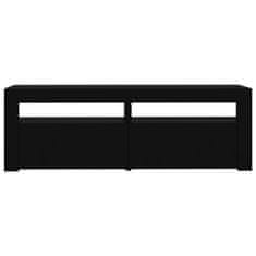 Vidaxl TV ormarić s LED svjetlima crni 120 x 35 x 40 cm