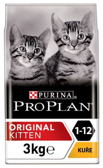 Purina Pro Plan Cat Kitten ORIGINAL, piletina, 3 kg