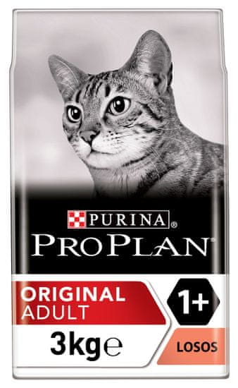 Purina Pro Plan Cat Adult ORIGINAL, losos, 3 kg