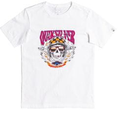 Quiksilver majica za dječake Biker skull ss youth EQBZT04373-WBB0, 14, bijela