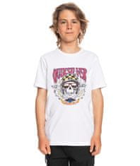 Quiksilver majica za dječake Biker skull ss youth EQBZT04373-WBB0, 14, bijela