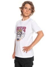Quiksilver majica za dječake Biker skull ss youth EQBZT04373-WBB0, 14, bijela