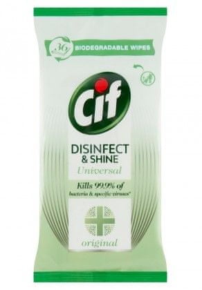 Cif Disinfect&Shine maramice, 36 komada