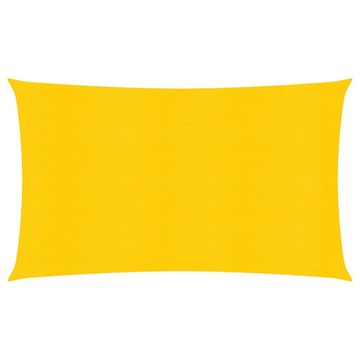 Vidaxl Jedro za sjenu, 160 g/m², Žuto, 3x6 m, HDPE