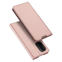 Dux Ducis Skin Pro preklopna kožna maska za Xiaomi Redmi K40 / Poco F3, ružičasta